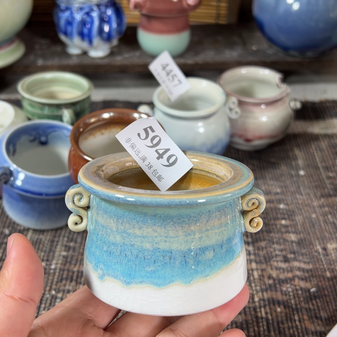 红陶景德镇手工花盆