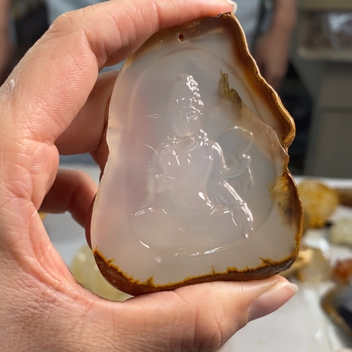 玛瑙/玉髓吊坠(不含链)未镶嵌