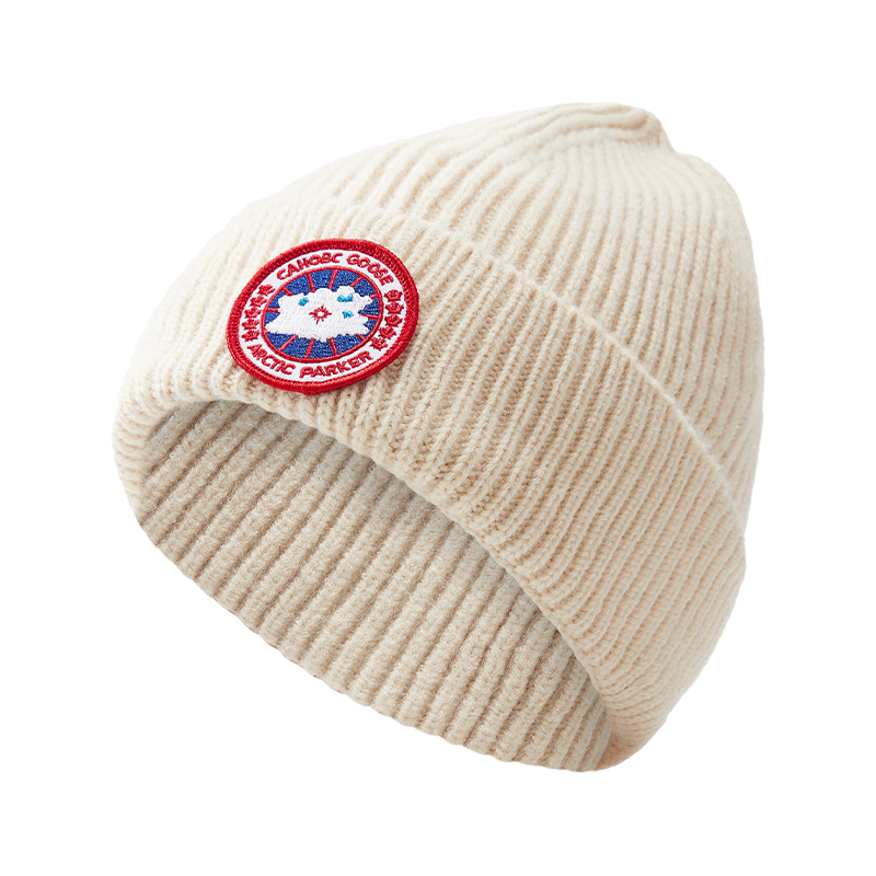 【CG-100毛线帽】CAHOBC GOOSE黑色毛线帽男女同款冷帽秋冬休闲保暖