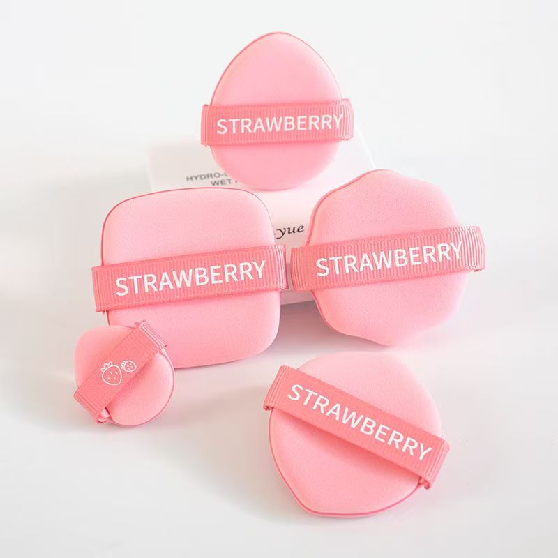 草莓饼干气垫粉扑干湿两用粉扑
