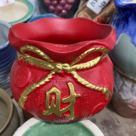 陶瓷小红红色财3131331