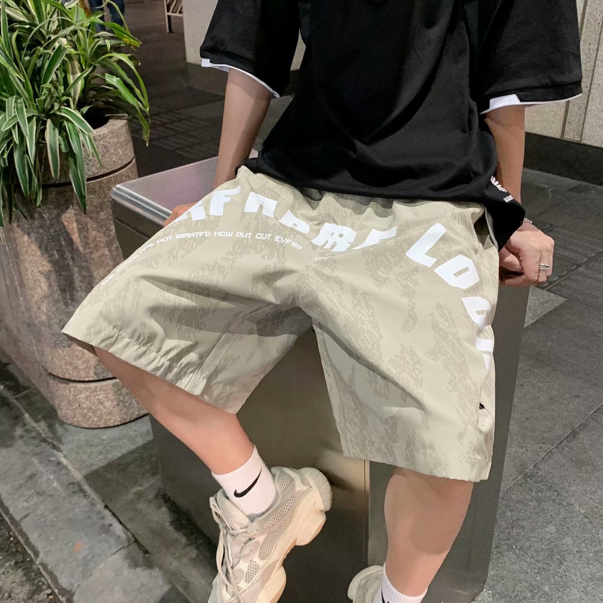 DK62潮牌短裤男夏季裤子韩版ins潮港风宽松百搭运动休闲短