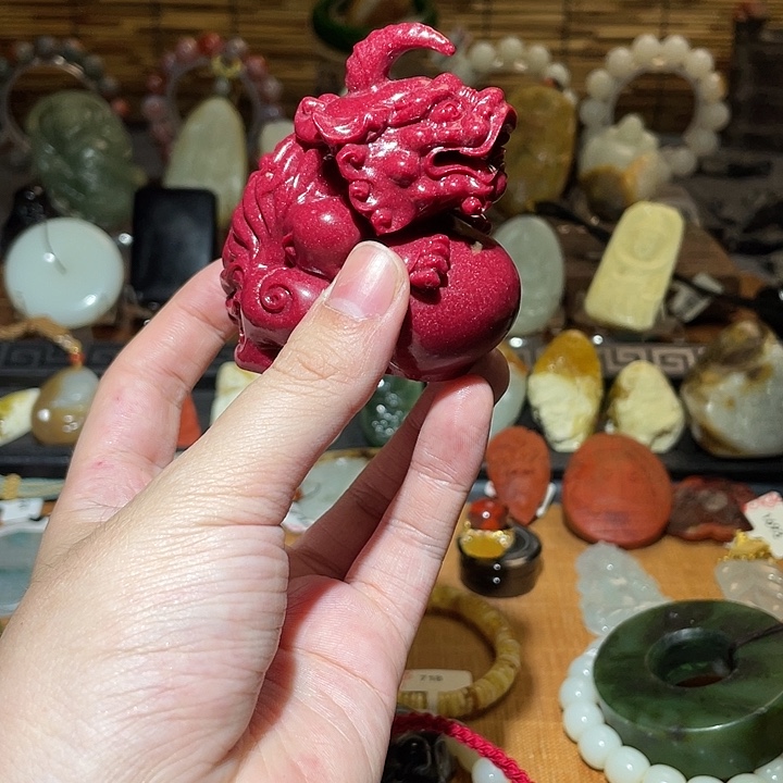 天然辰砂吊坠吊坠