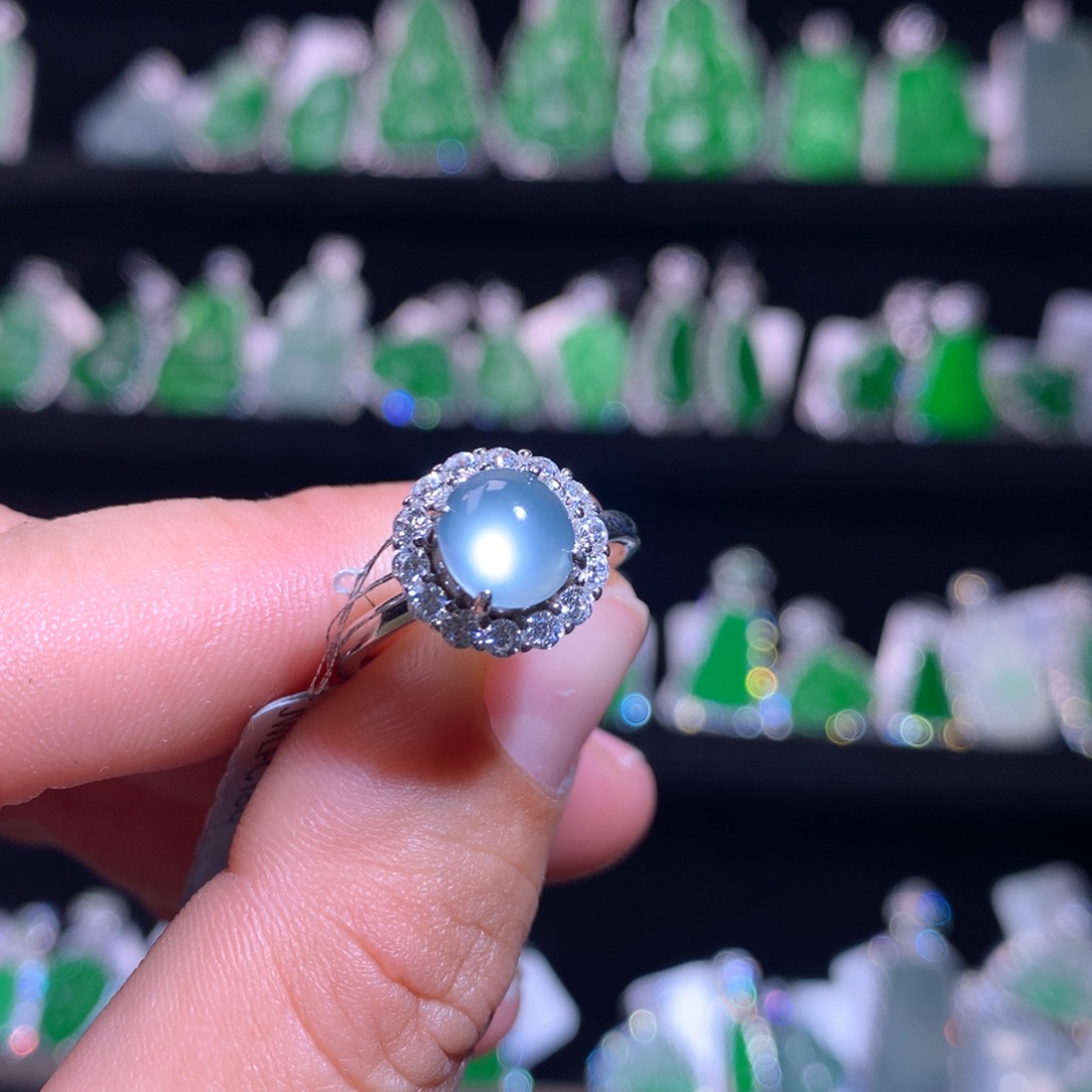 【闪购商品】颈饰银S925镶嵌翡翠天然翡翠