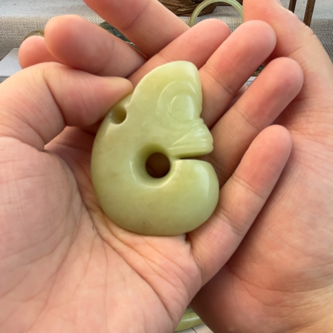 岫岩老玉（透闪石质玉）把件未镶嵌＠****＠