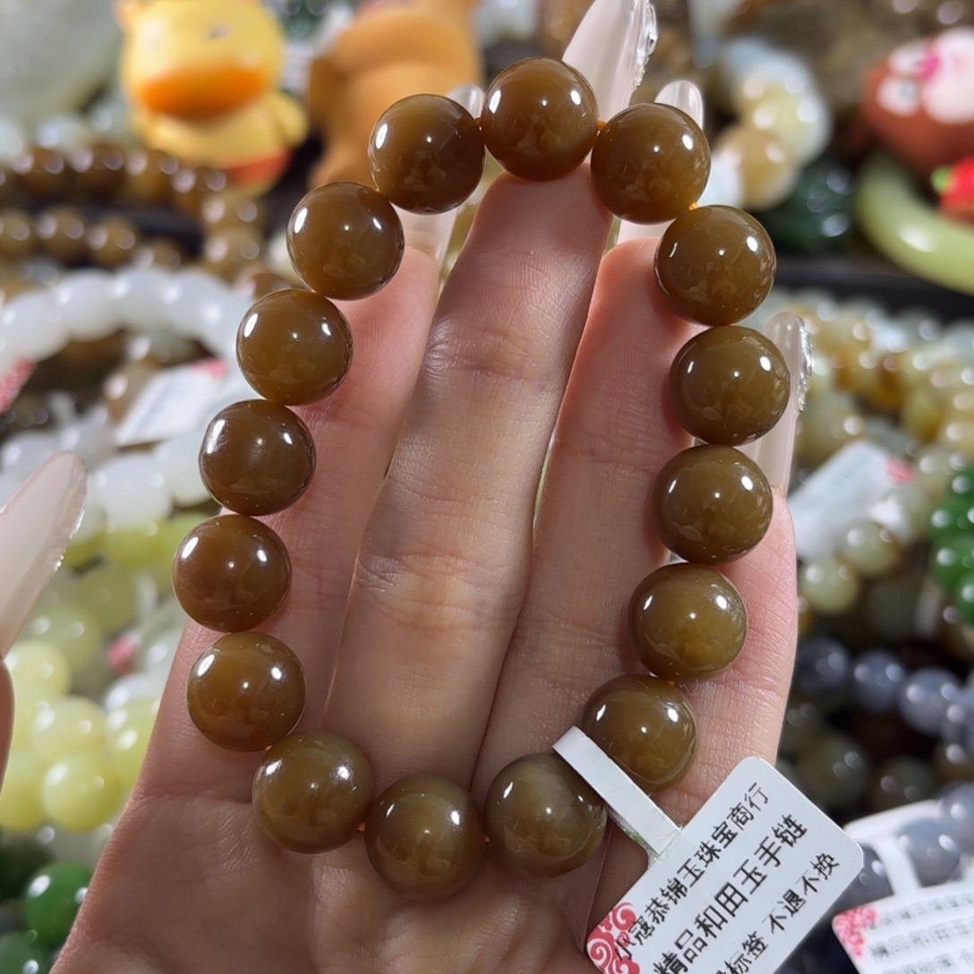 和田玉未镶嵌手链390