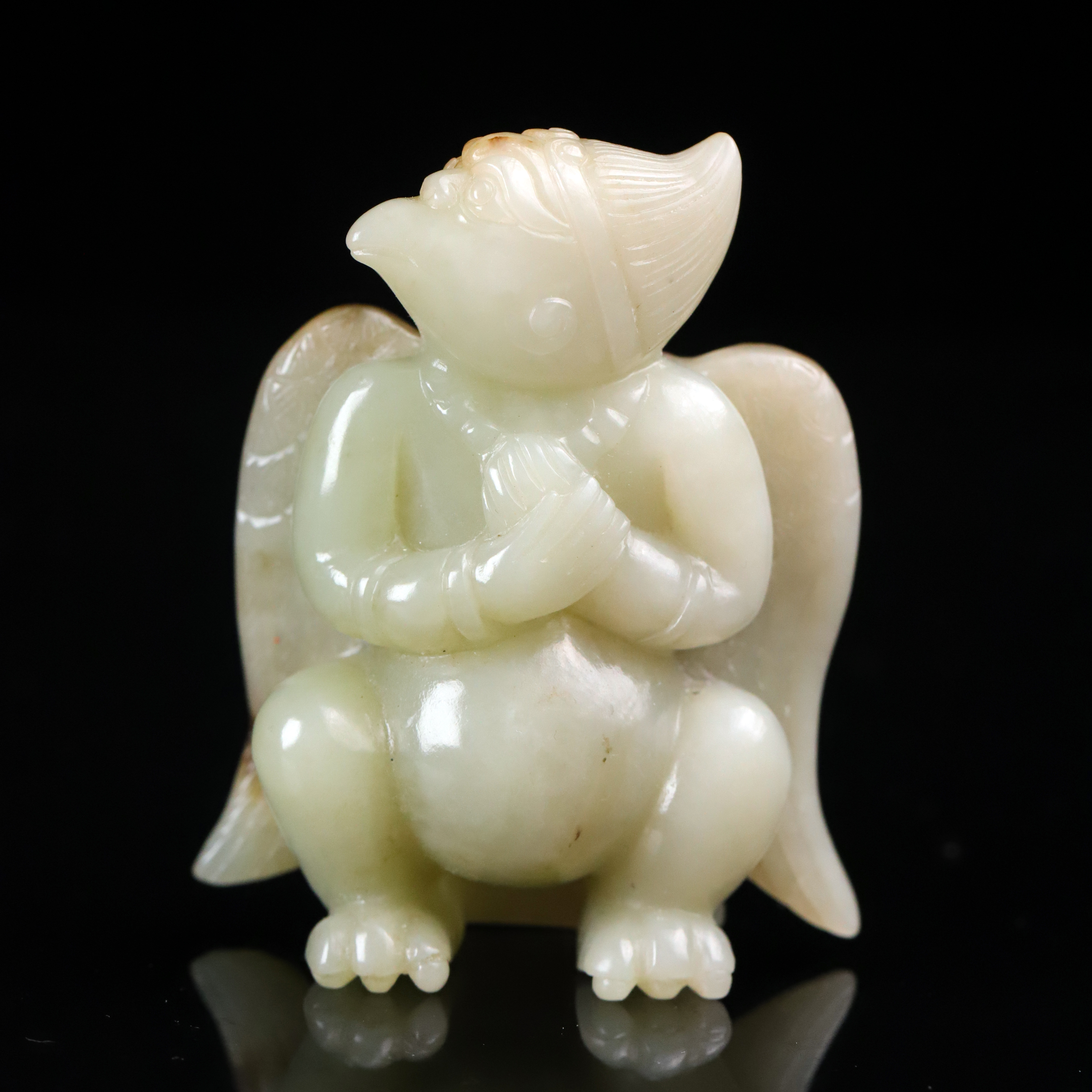 明代和田玉迦楼罗-NX