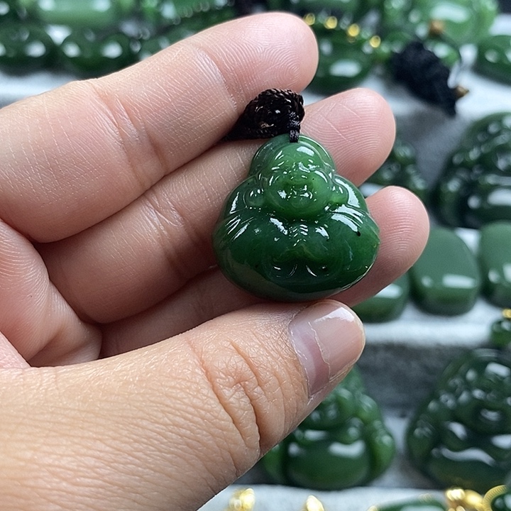 和田玉（碧玉）未镶嵌项链