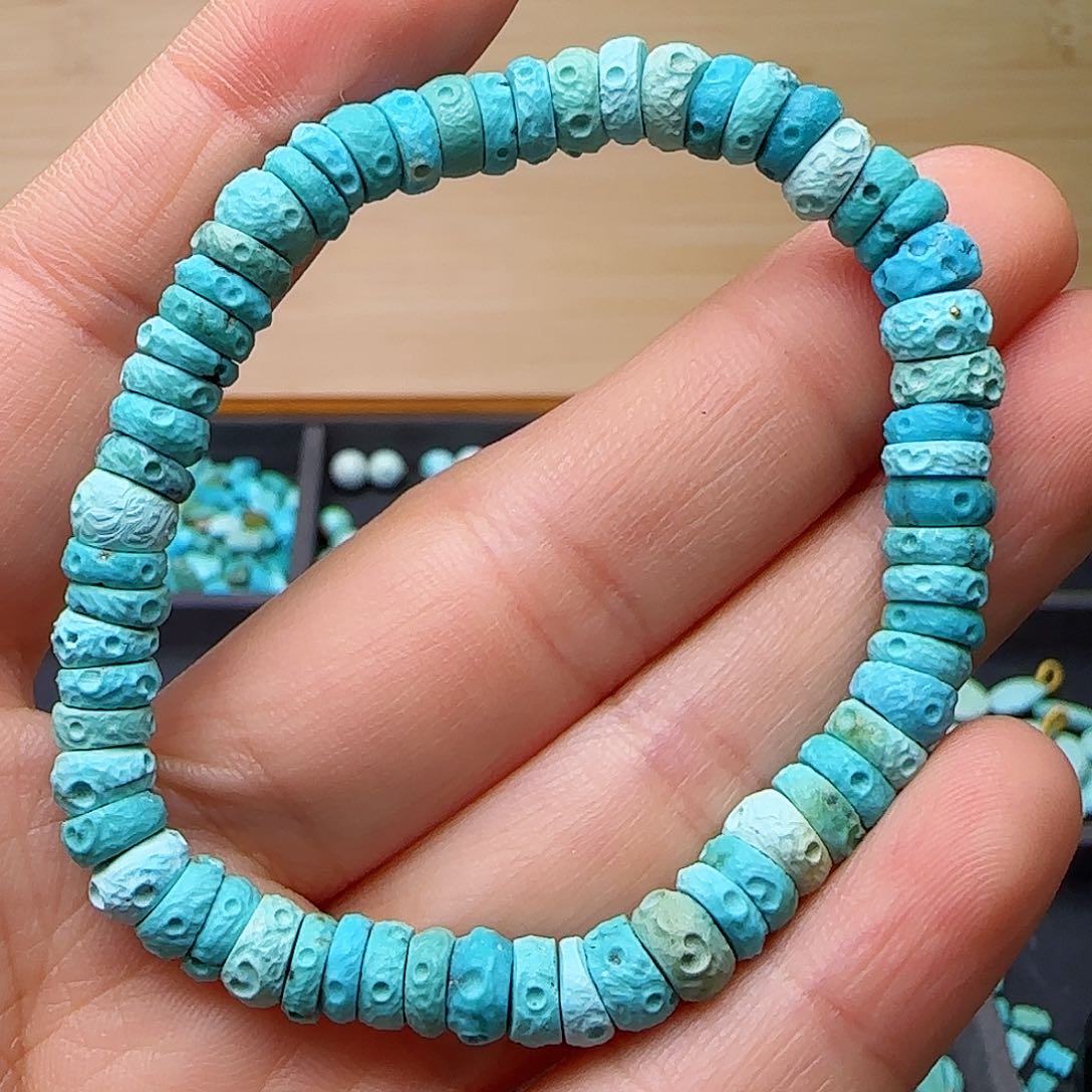 绿松石珠宝半成品未镶嵌