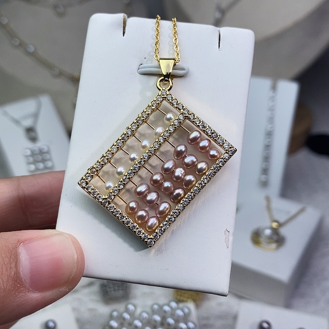 淡水珍珠耳饰银S925镶嵌