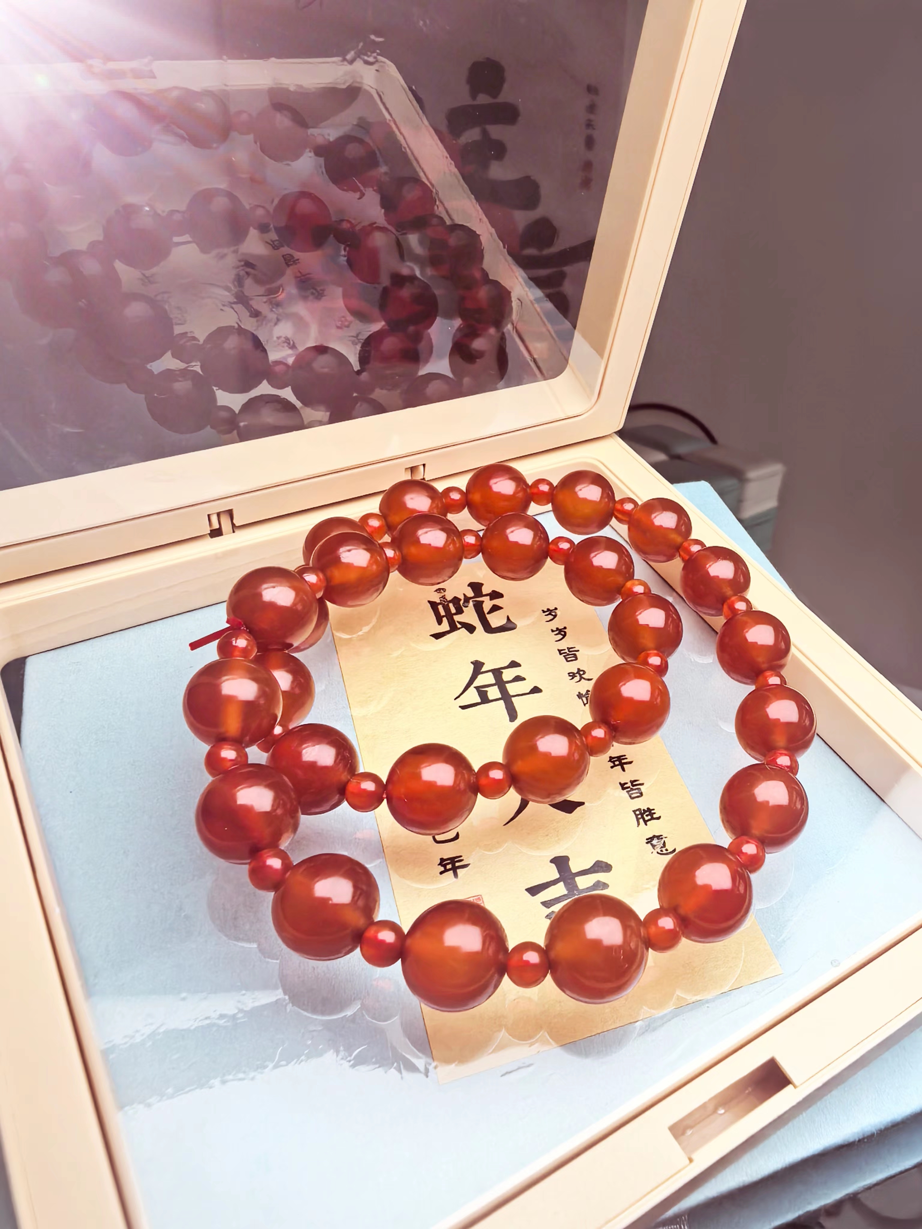 红玛瑙手串（许妍-赵露思同款）