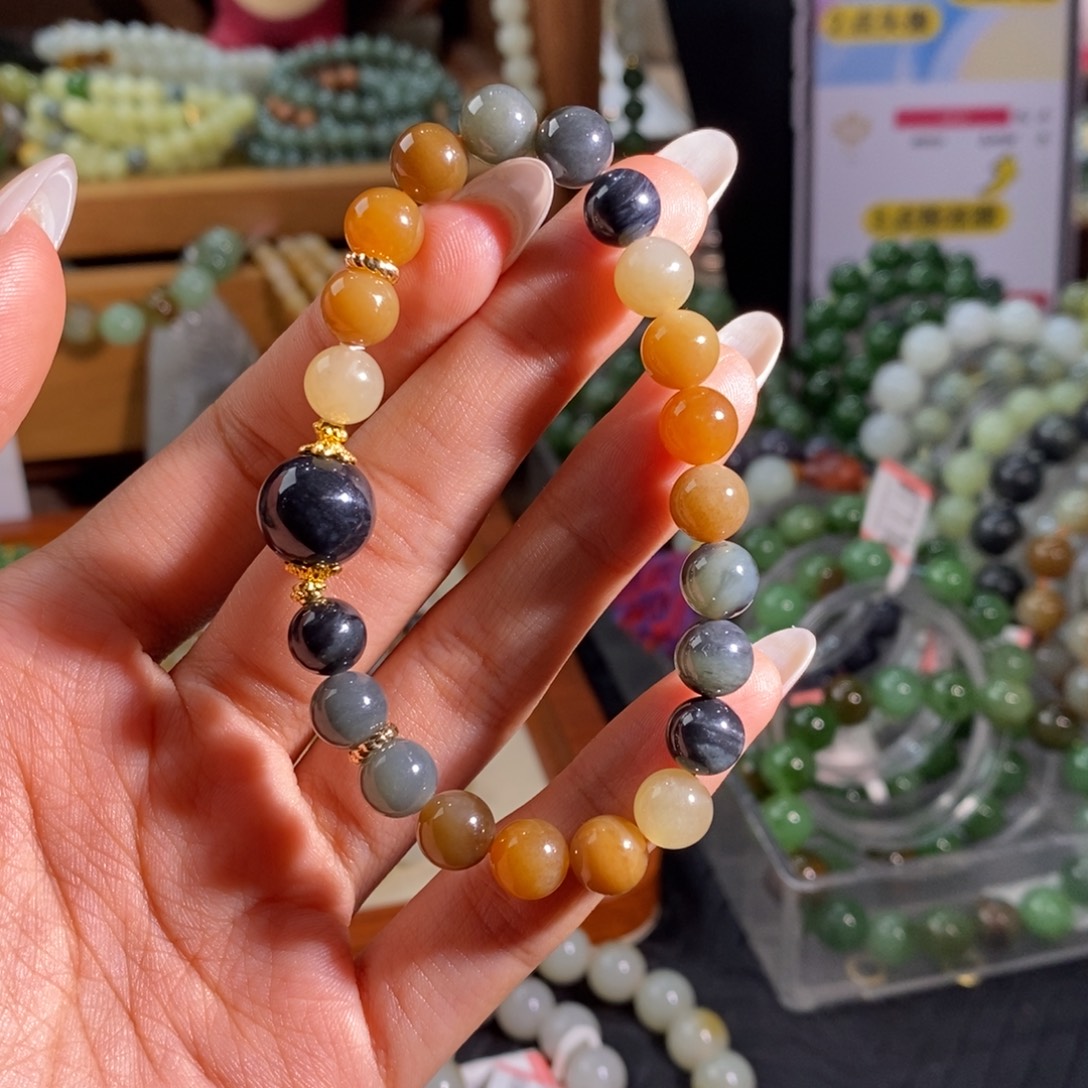 和田玉未镶嵌手链