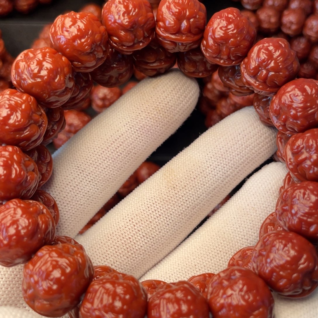 暖***1手串猴头核桃蟾王