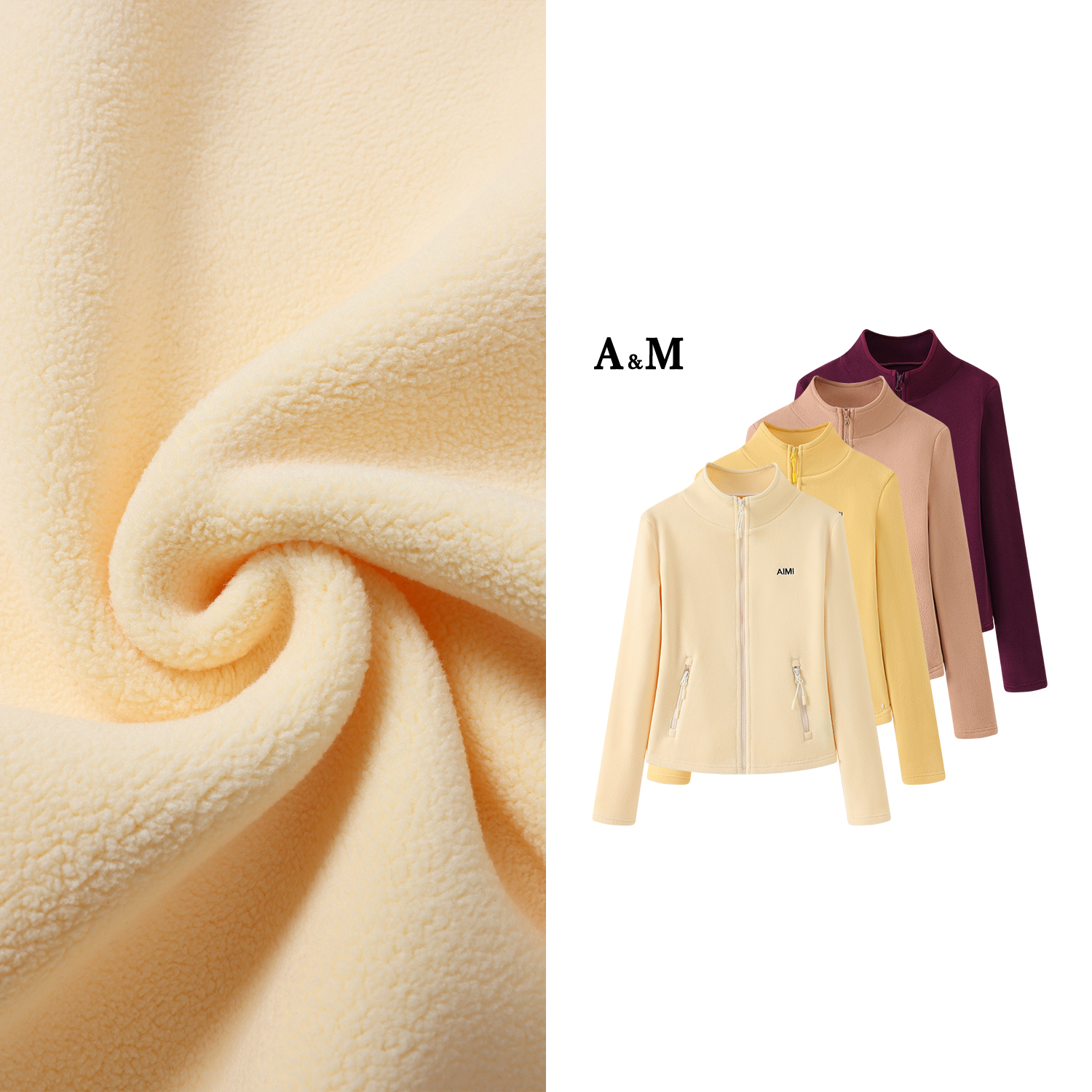 立领女短外套光面瑜伽服加绒加厚跑步保暖显瘦健身春秋长袖运动