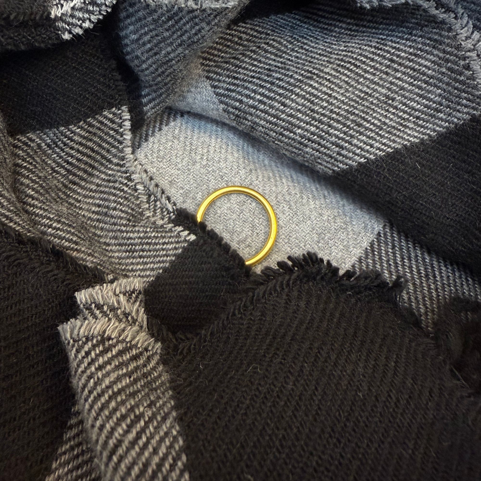 【XH专享】手工时尚百搭古法素戒围巾送妈妈送男友