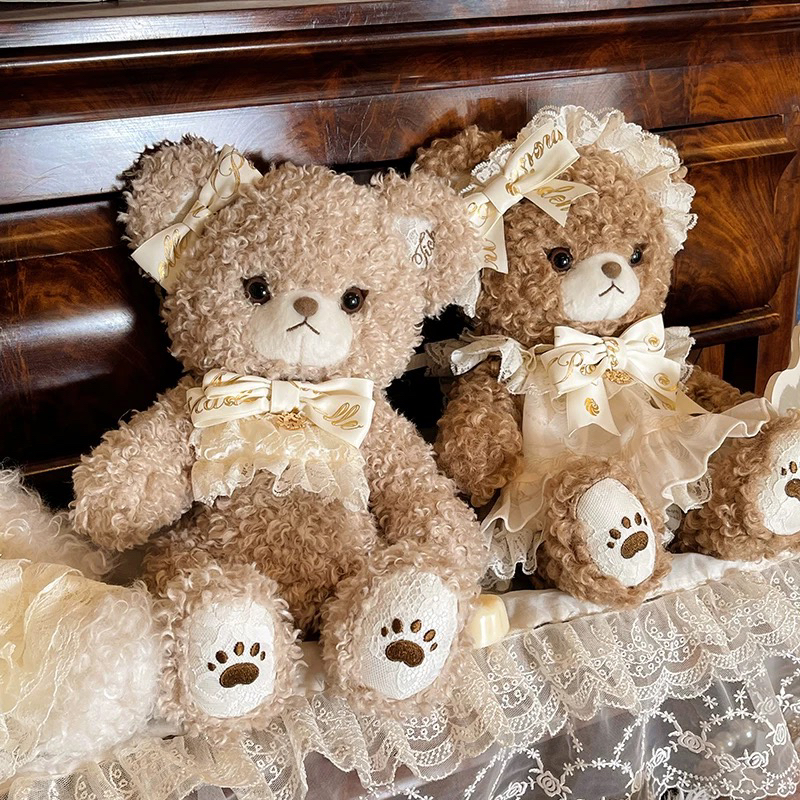 珍珠玩偶柜原创立体毛绒玩偶包设计独特花与珍珠匣重庆店