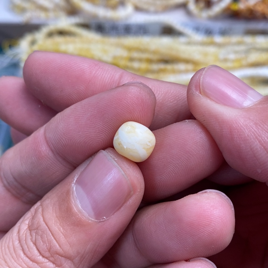 琥珀裸石未镶嵌10mm虎皮纹老型