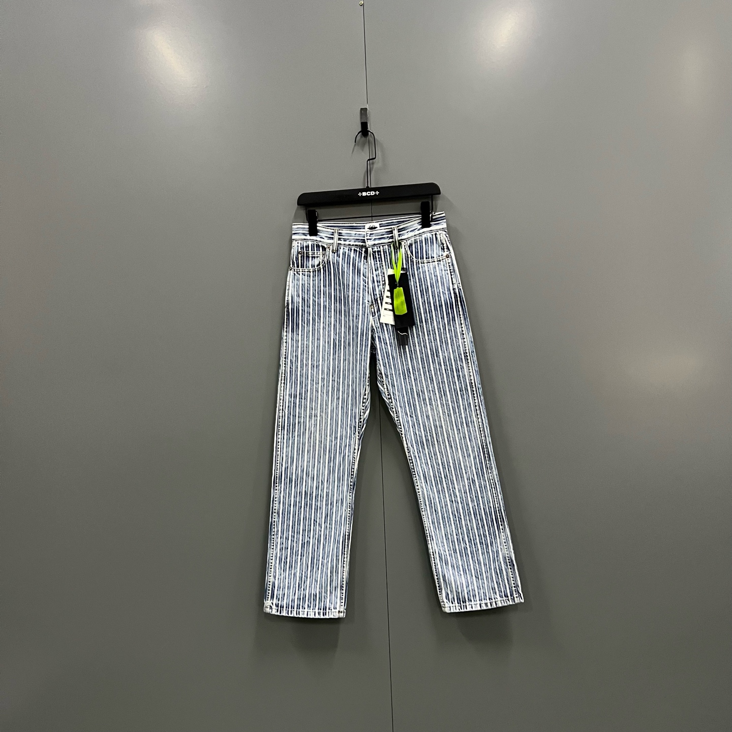 未使用 DIOR/迪奥 zt4 褪色效果条纹长裤 36码/608186