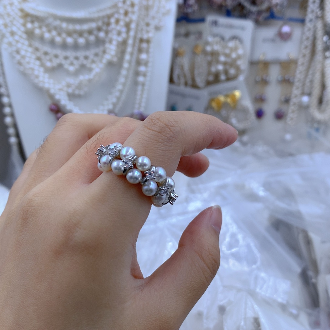 颈饰合金淡水珍珠