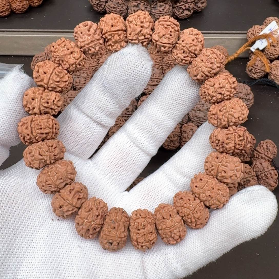 金刚菩提手串17荔枝天然纽扣（扇面）