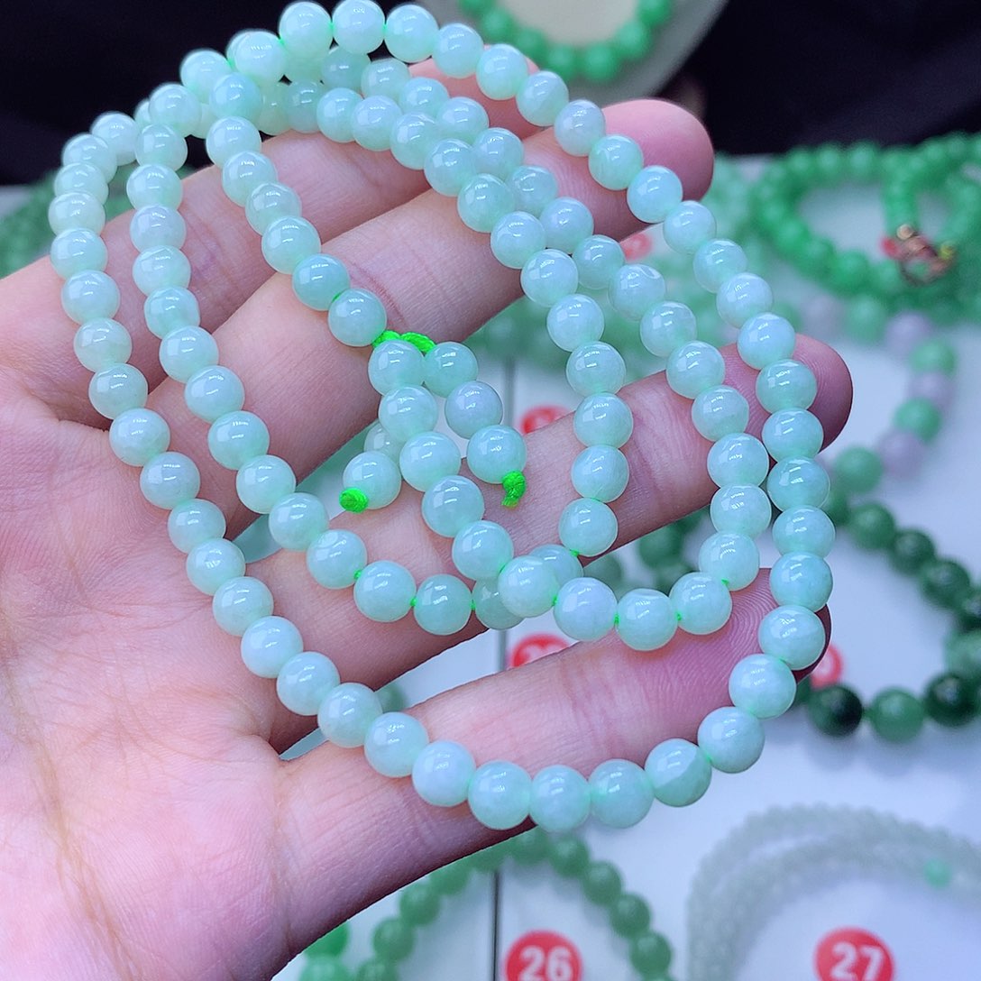 翡翠毛衣链未镶嵌