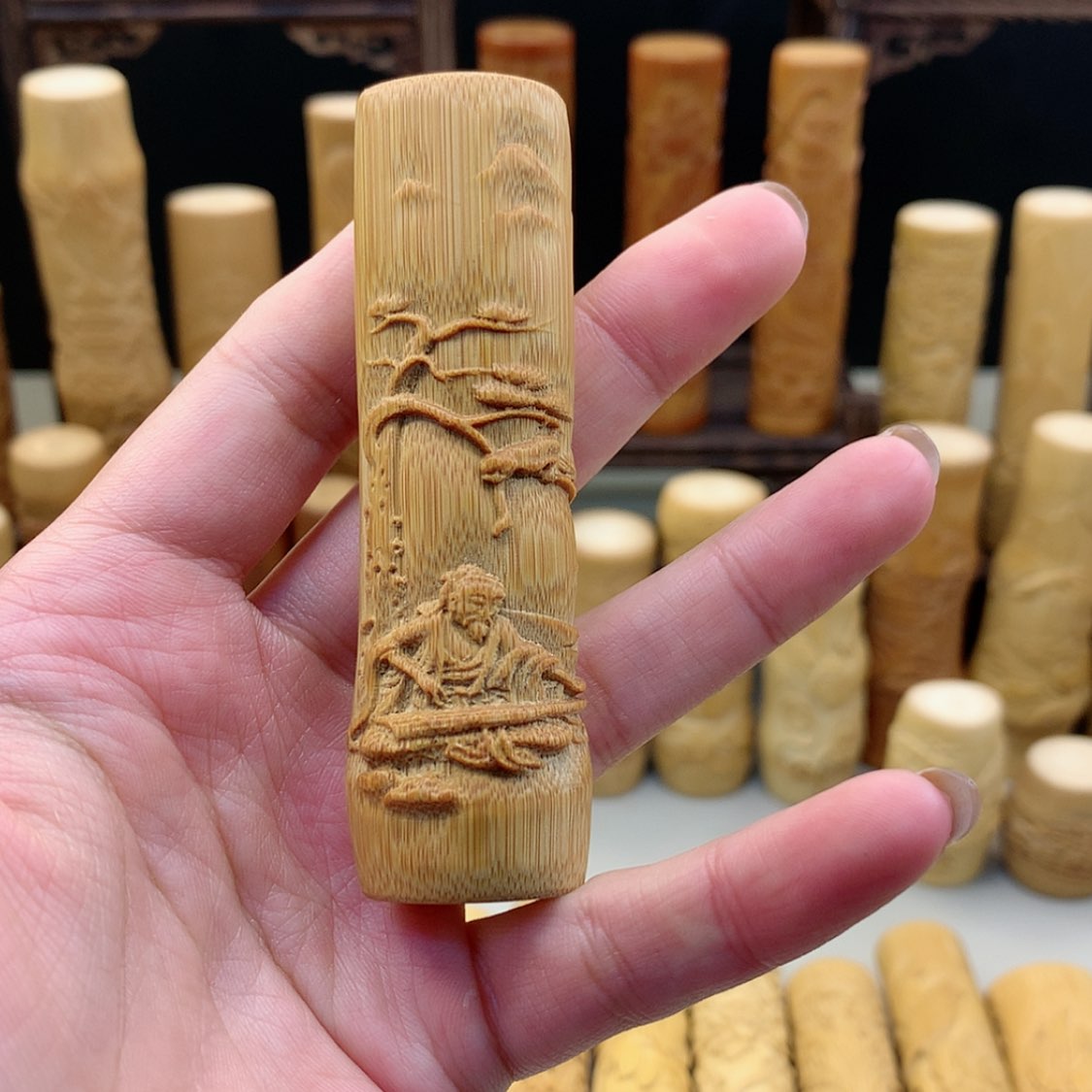 【闪购商品】竹哈**娜实心竹哈哈哈哈哈哈