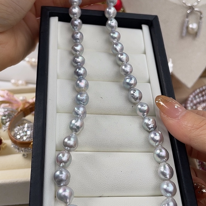 银S925镶嵌颈饰海水珍珠