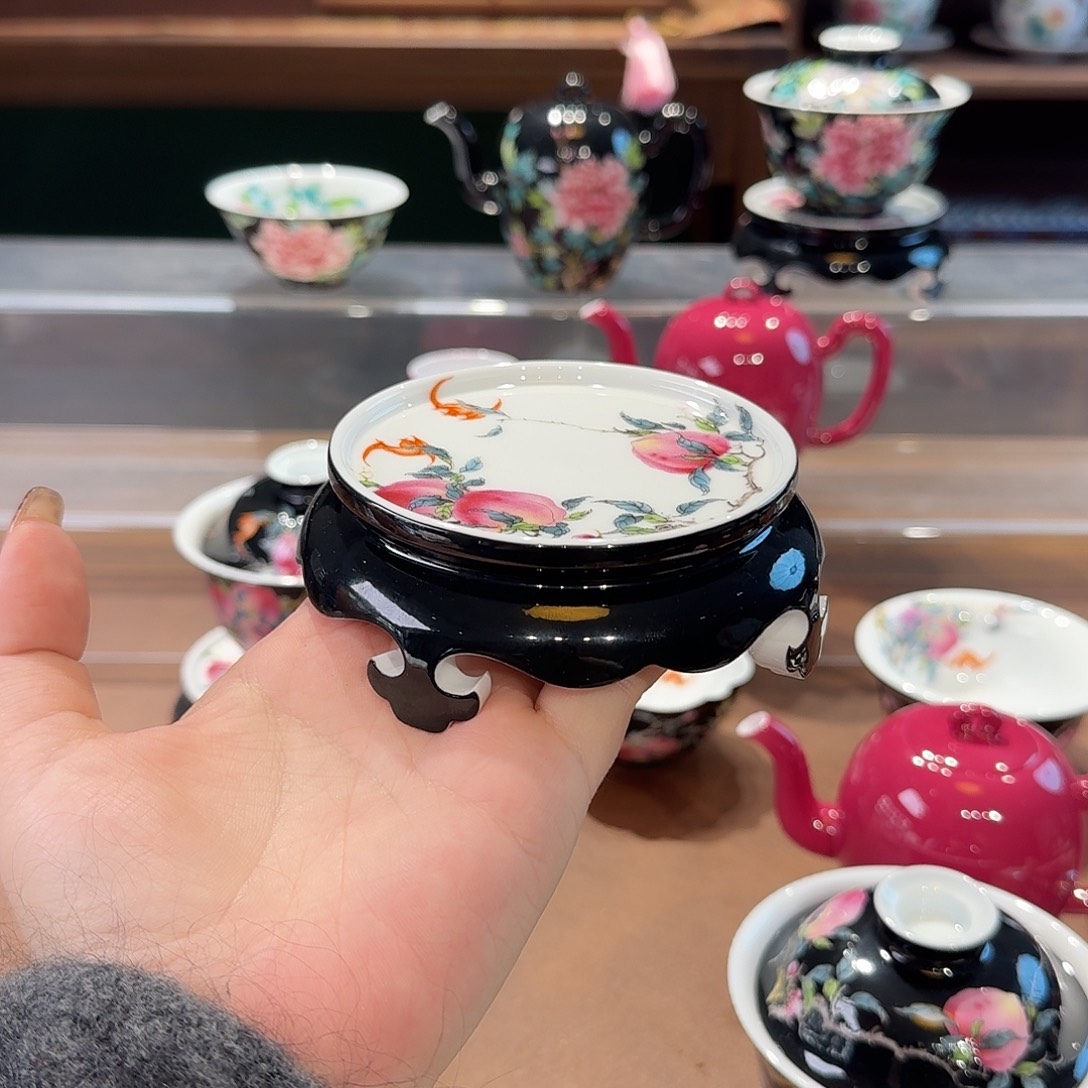 珐琅彩主人杯茶具套装