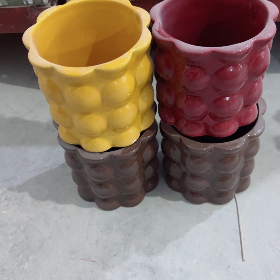 有孔，陶瓷花盆满10米包邮发货