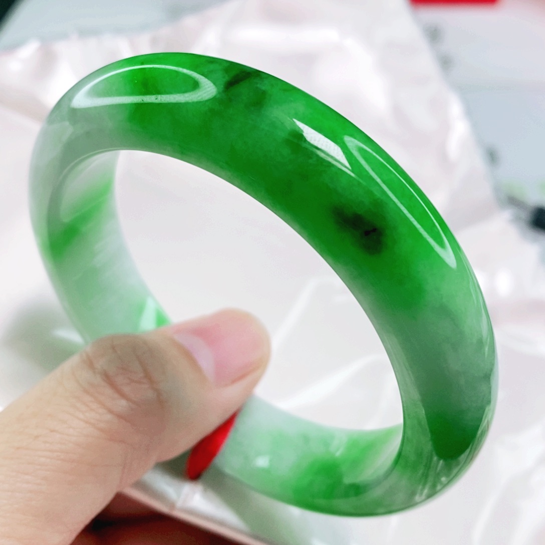 未镶嵌手镯翡翠58.8圈口轮胎完整毕业高货