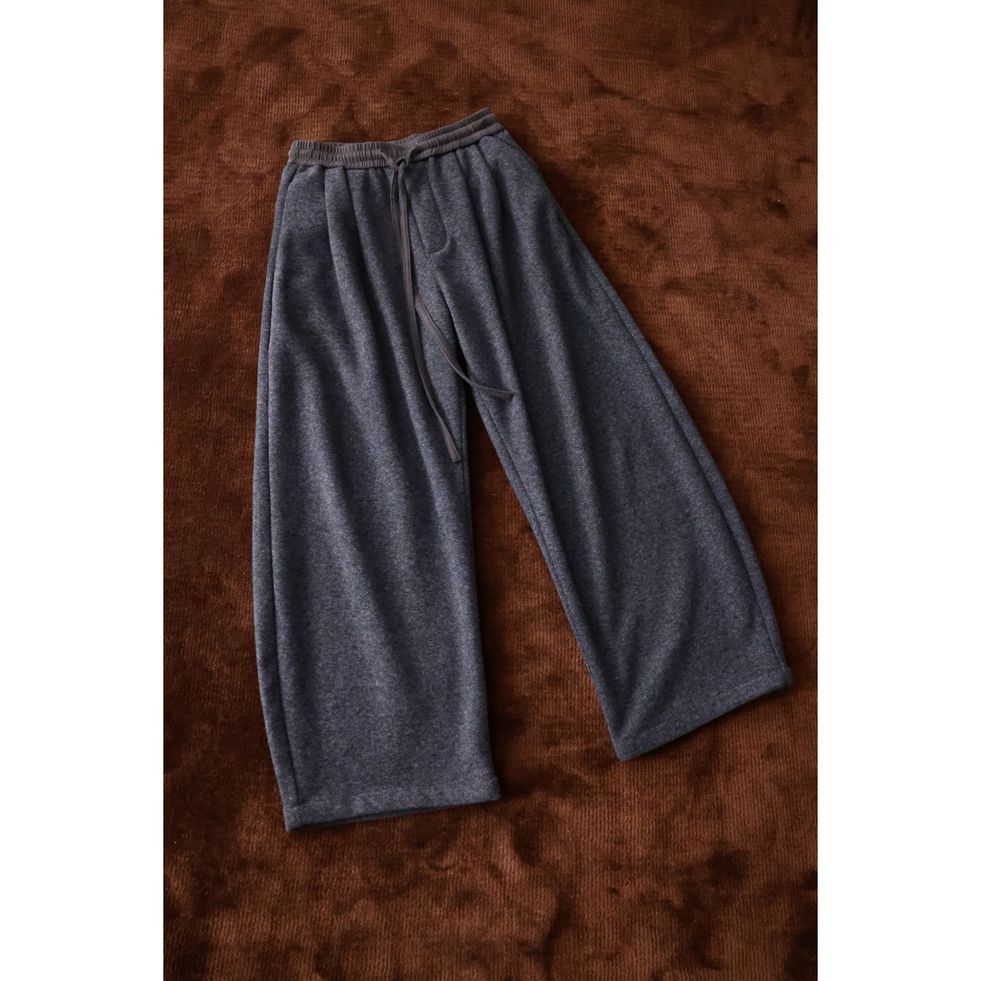 MAYU 羊毛混纺休闲卫裤百搭舒适裤装长裤子