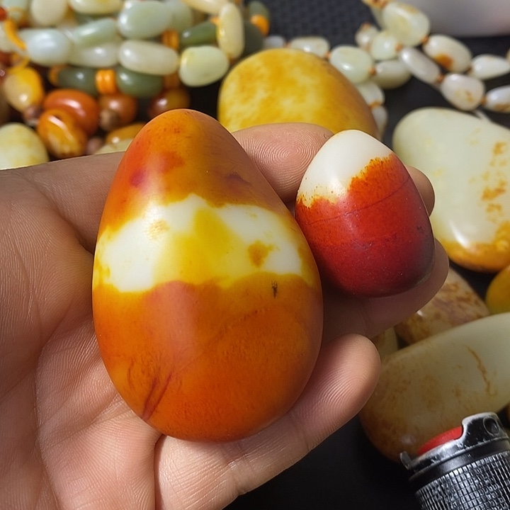 可***闲和田玉未镶嵌挂件