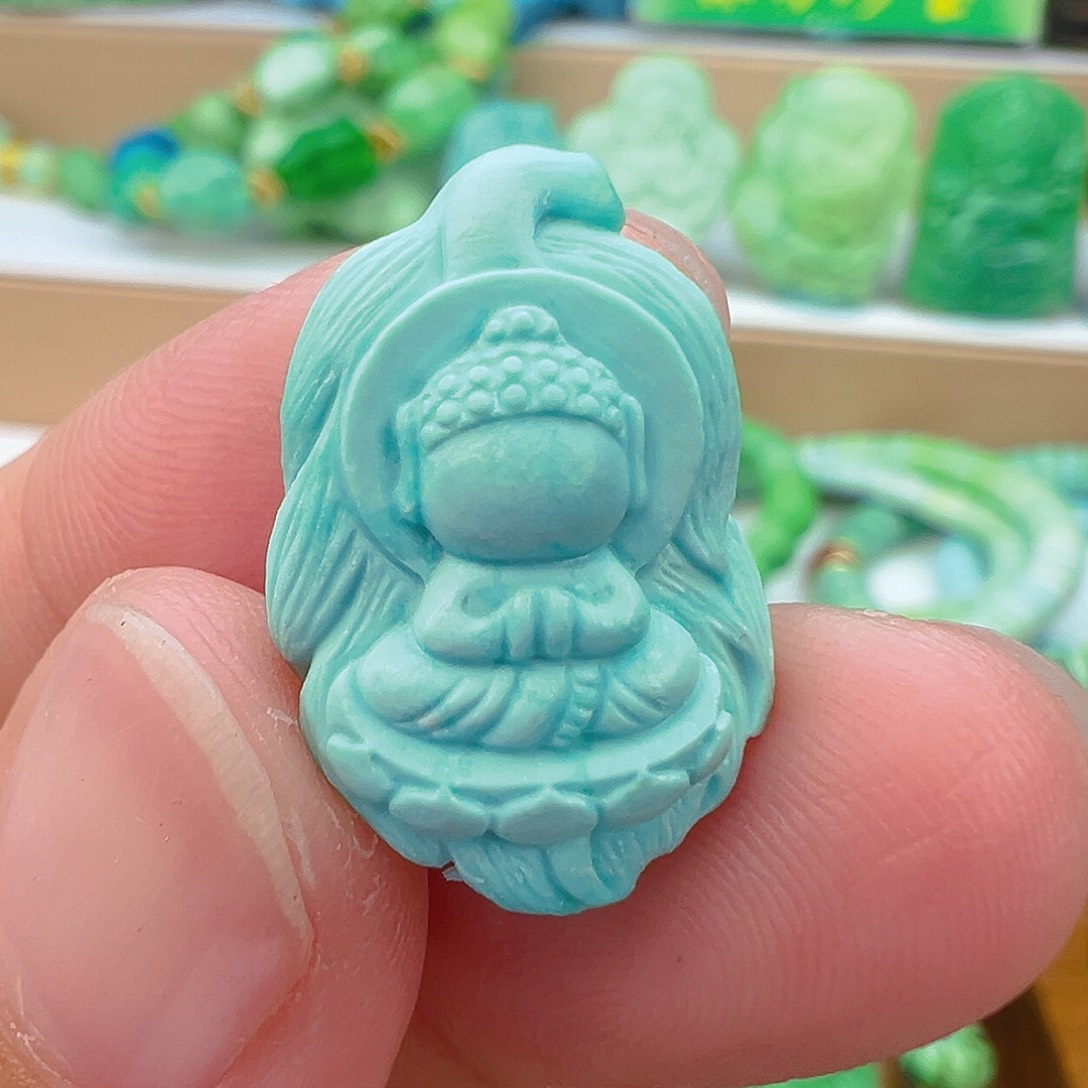 未镶嵌绿松石项链