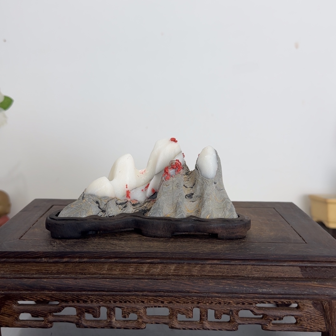 灵璧奇石白灵玉石