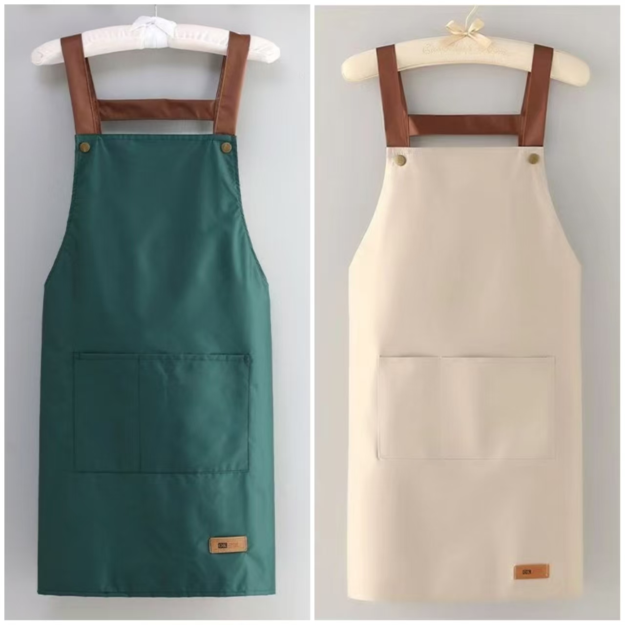 净面防水防油无袖围裙网红洋气时尚可爱透气薄款家用成人防污