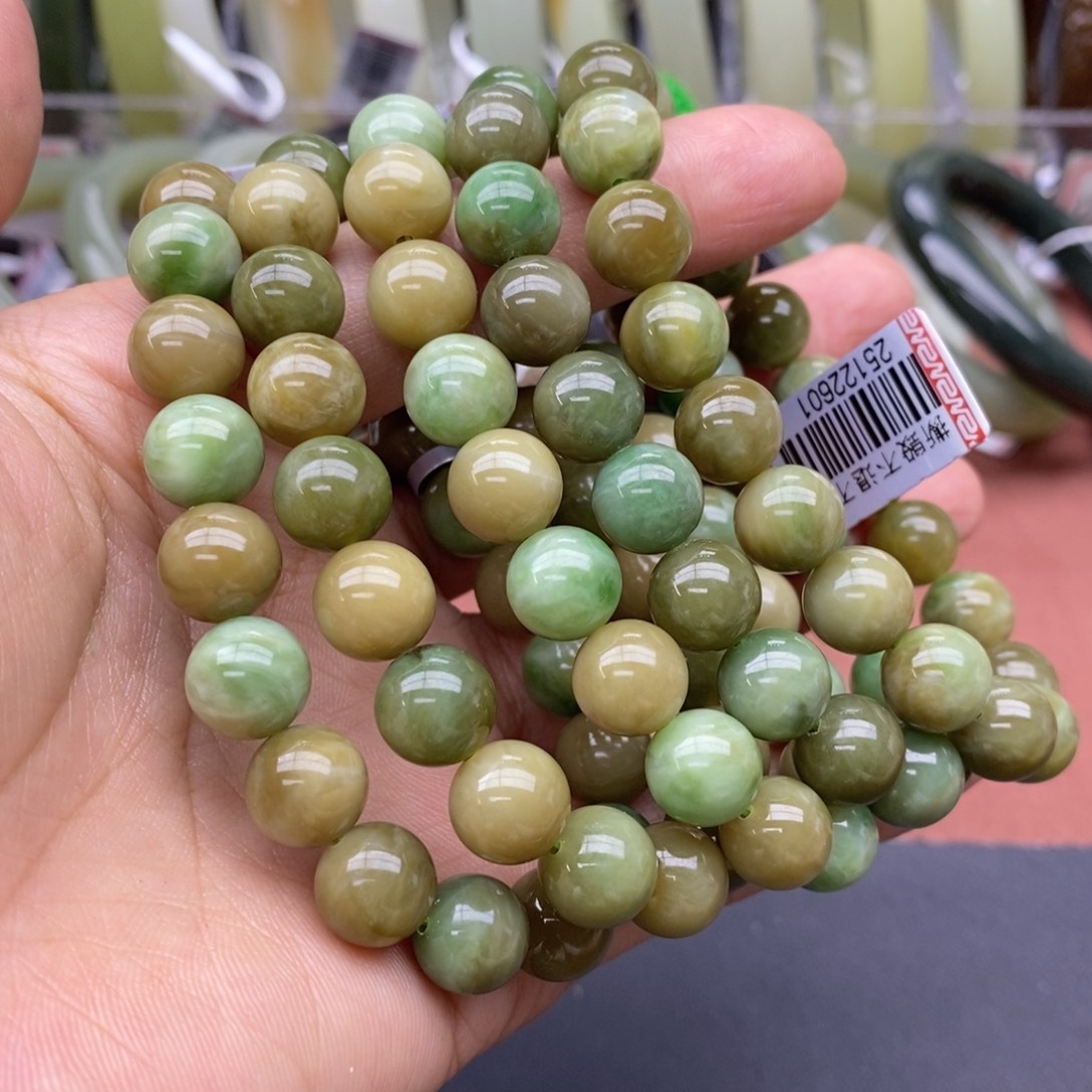 和田玉未镶嵌手串卡10