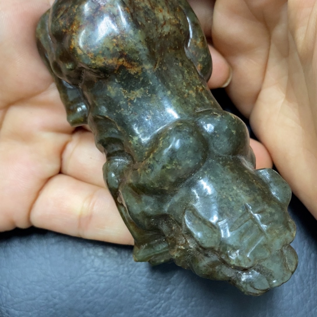 白玉菩提吊坠摆件