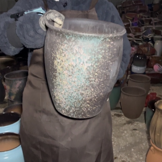 红陶口27高34瑕疵