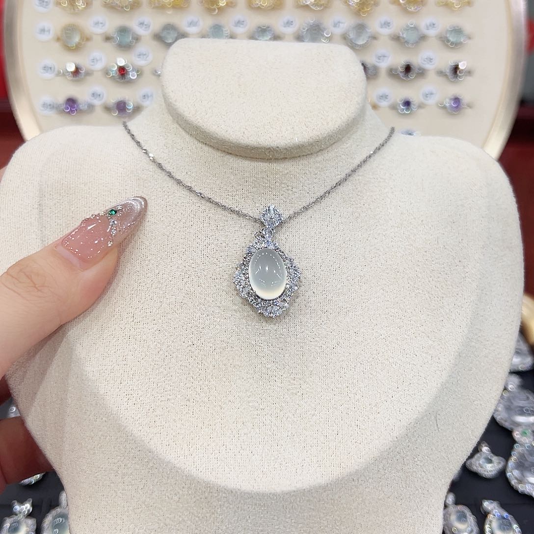 温***亓银S925镶嵌烟晶戒指