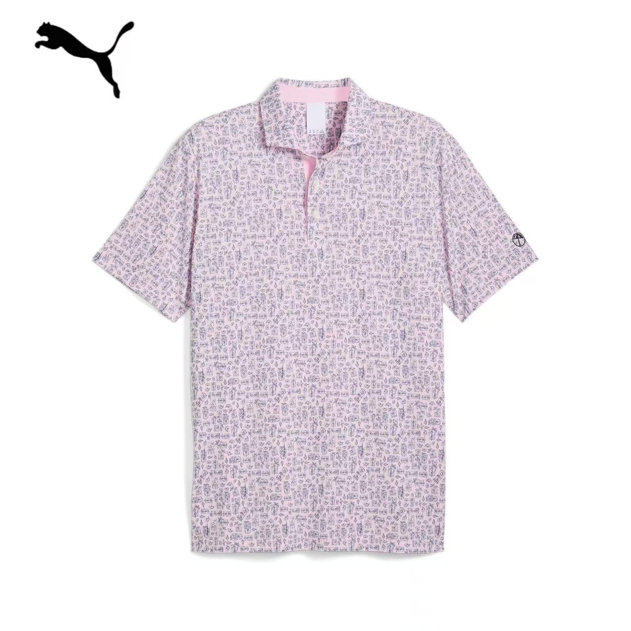 PUMA/彪马男士高尔夫AP联名速干高弹力时尚透气短袖  629557