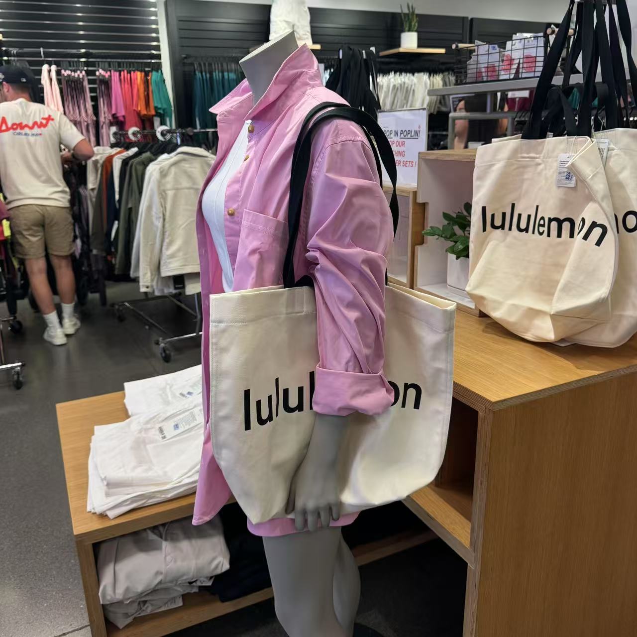 lululemon Double Handle Canvas Tote帆布托特包