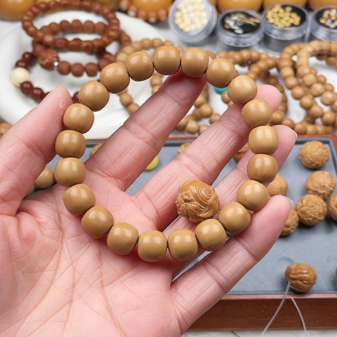 【闪购商品】猴头核桃手串豆****猴头核桃精品老型精卡