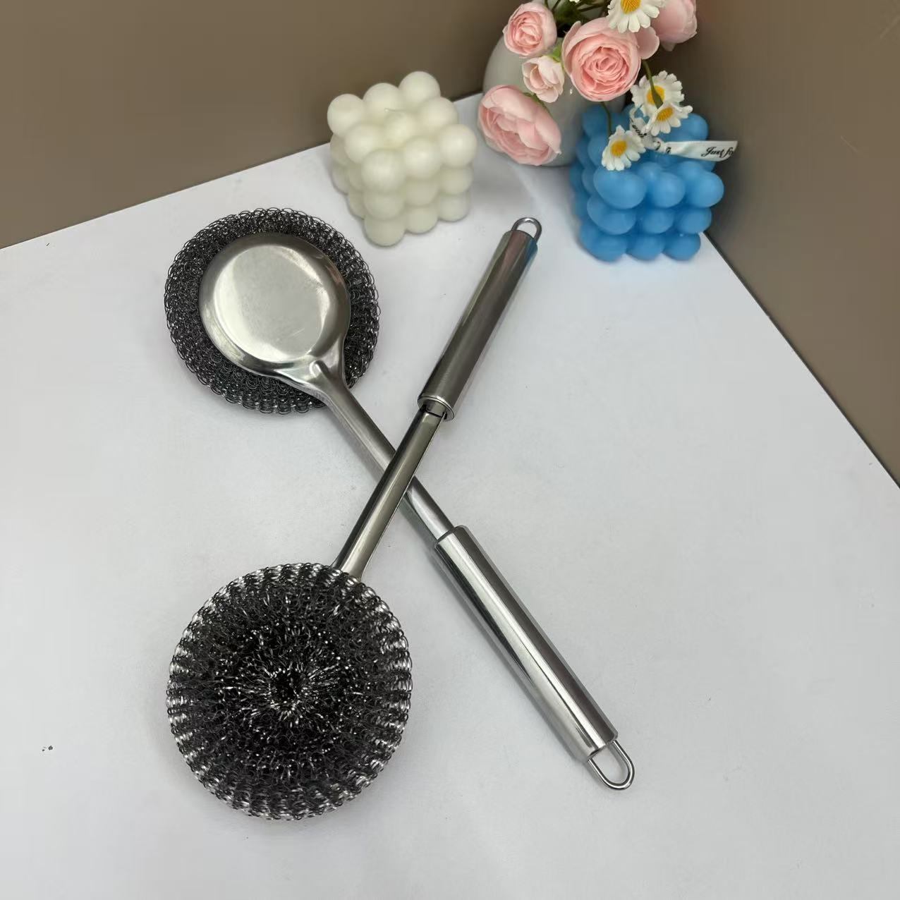 不伤手不锈钢锅刷家用厨房必备轻奢现代高级感【汤家限定】