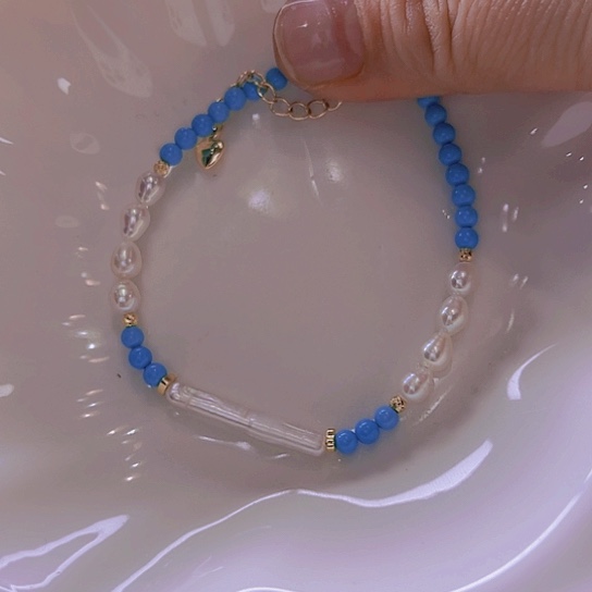 淡水珍珠手绳合金