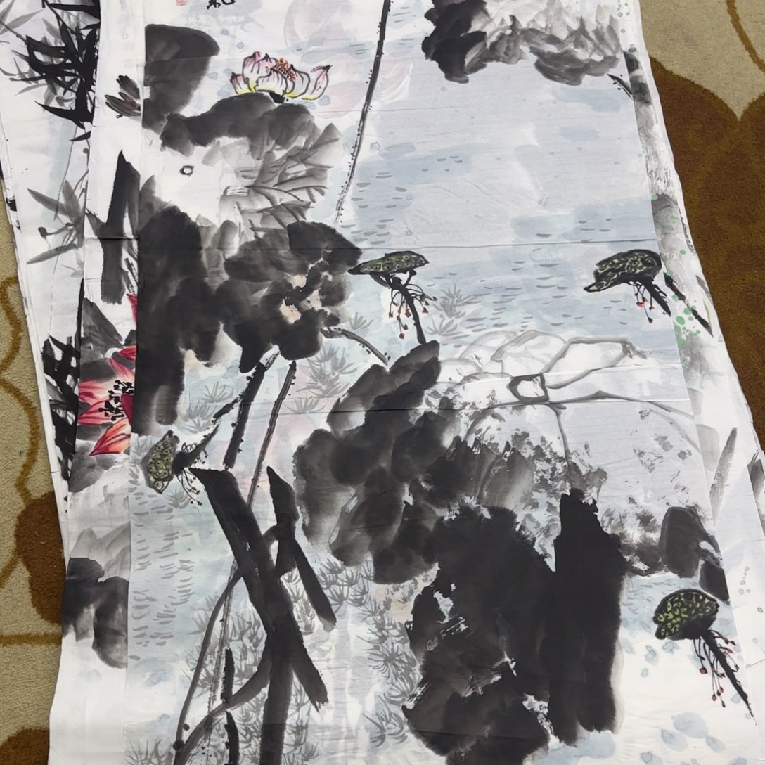 国画顾传吉四尺花鸟艺