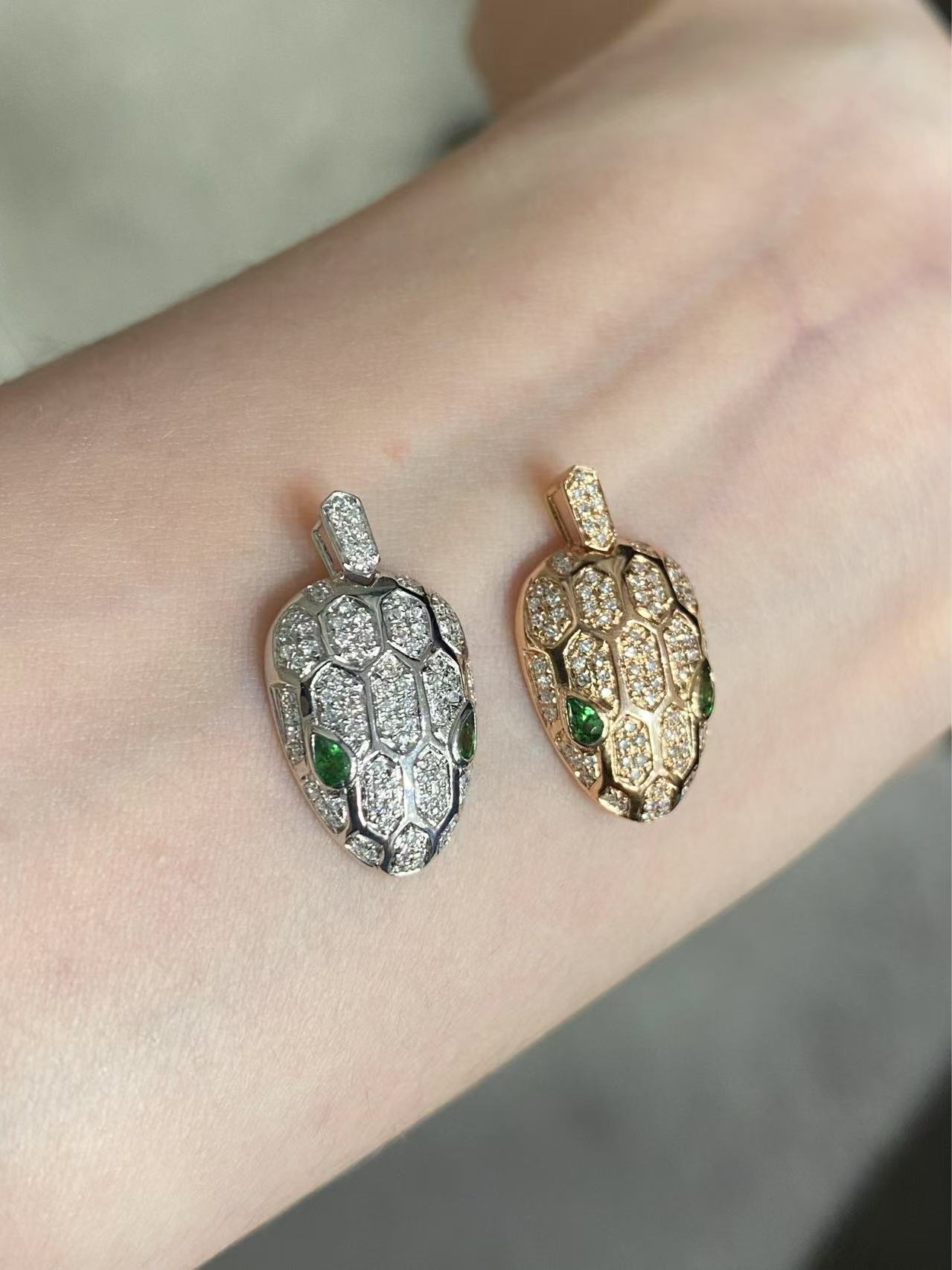 【福公子珠宝】天然钻石吊坠18K金镶嵌 -262-多样性一件发货