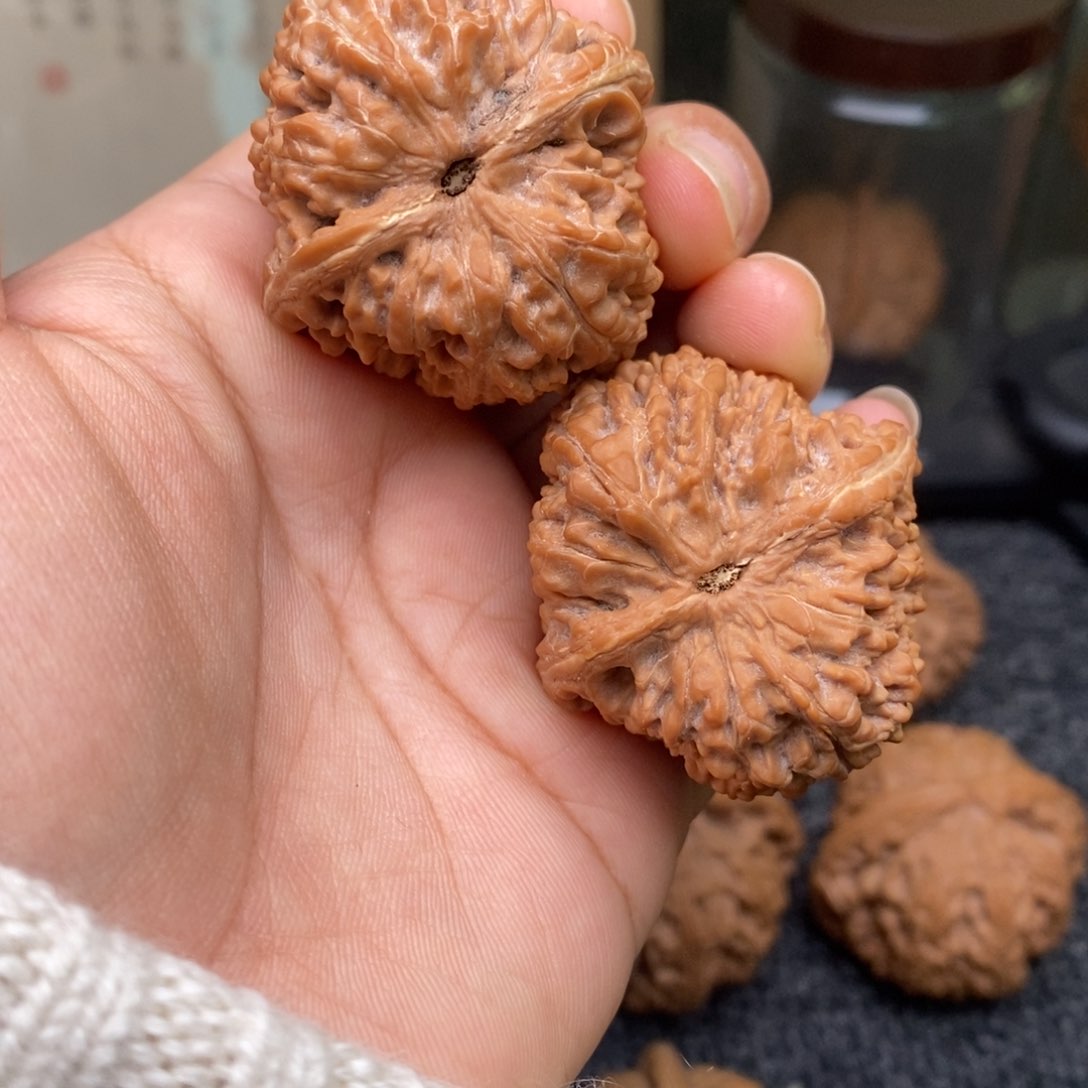 文玩核桃把件38大蒜头