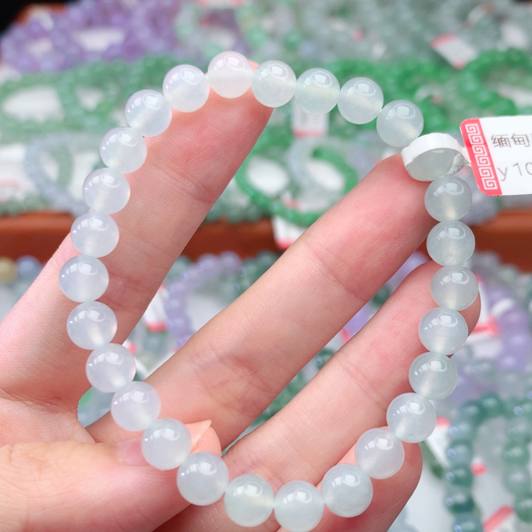 翡翠手链未镶嵌翡翠7mm