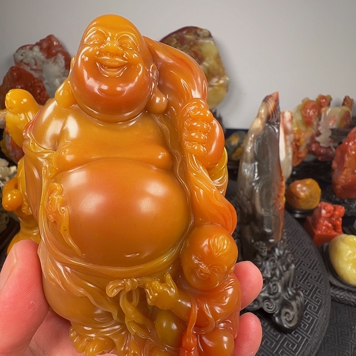 国***馆寿山石寿山石芙蓉
