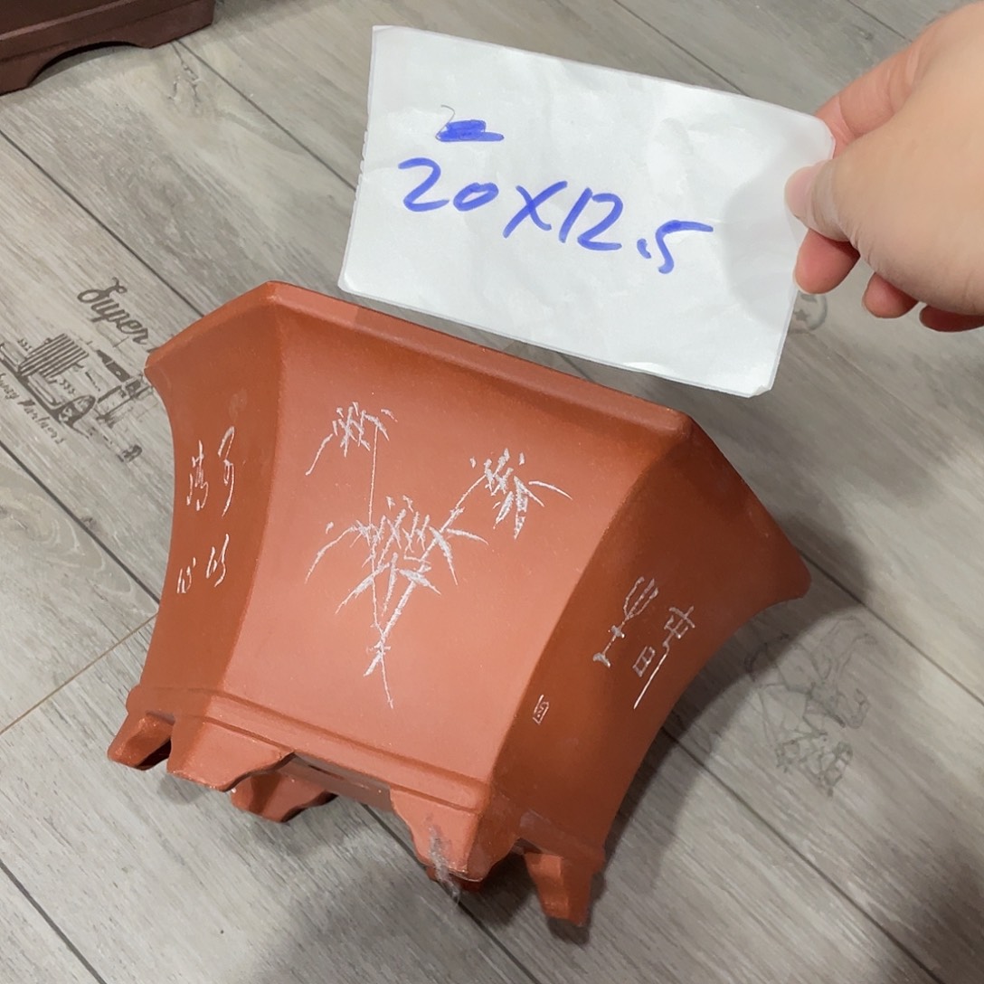 紫砂天心紫砂手工花盆